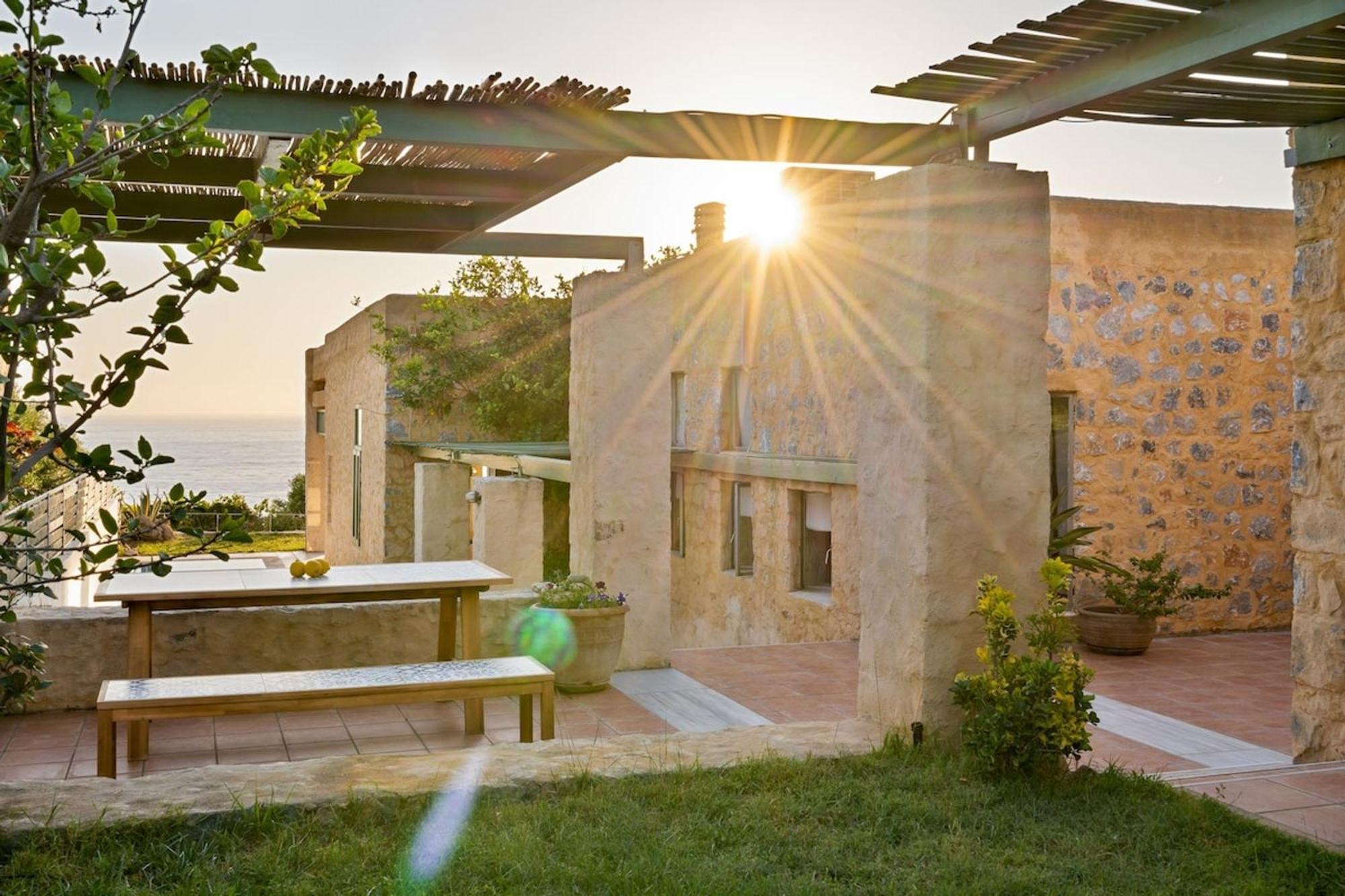 Villa Mediterranea, With Heated Pool Livadia  Bagian luar foto