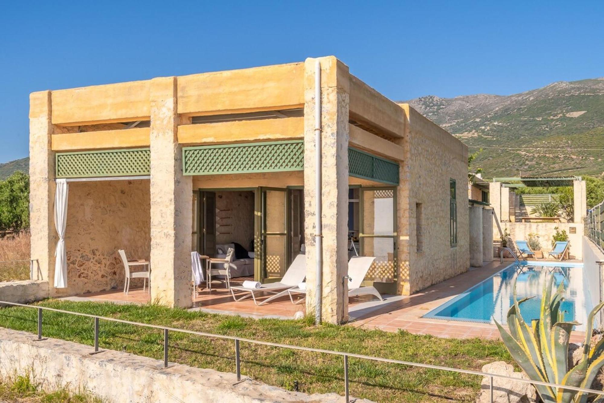 Villa Mediterranea, With Heated Pool Livadia  Bagian luar foto