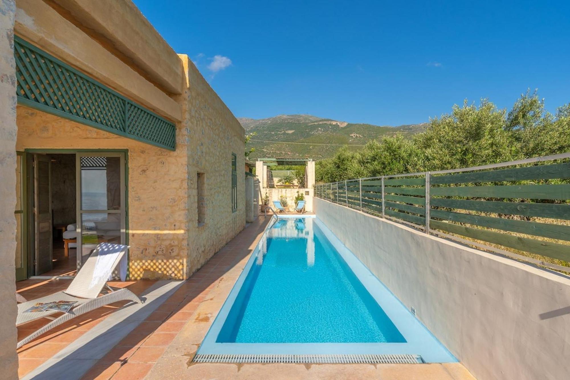 Villa Mediterranea, With Heated Pool Livadia  Bagian luar foto