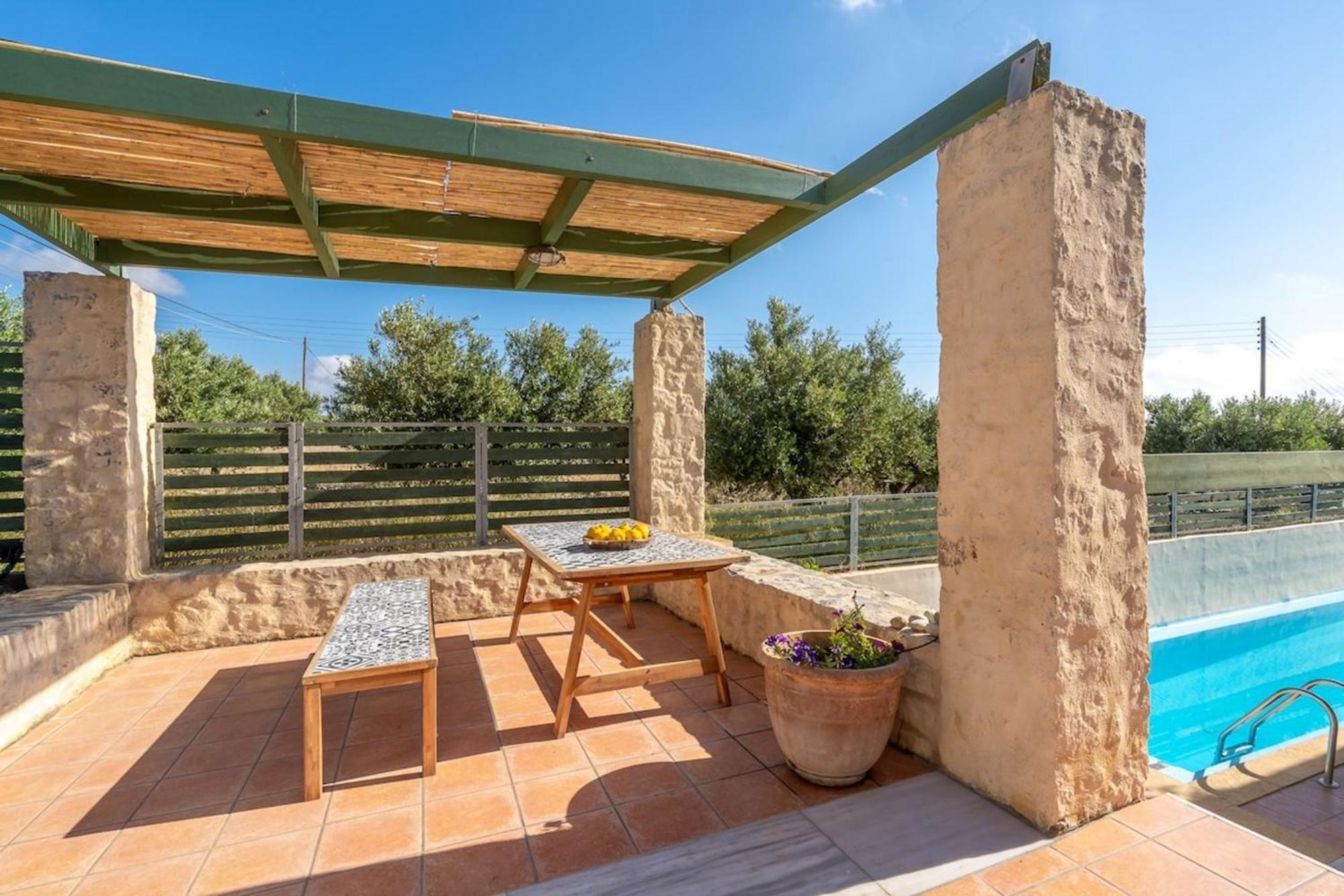 Villa Mediterranea, With Heated Pool Livadia  Bagian luar foto